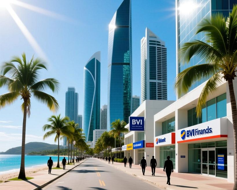 英属维尔京群岛海滩风景