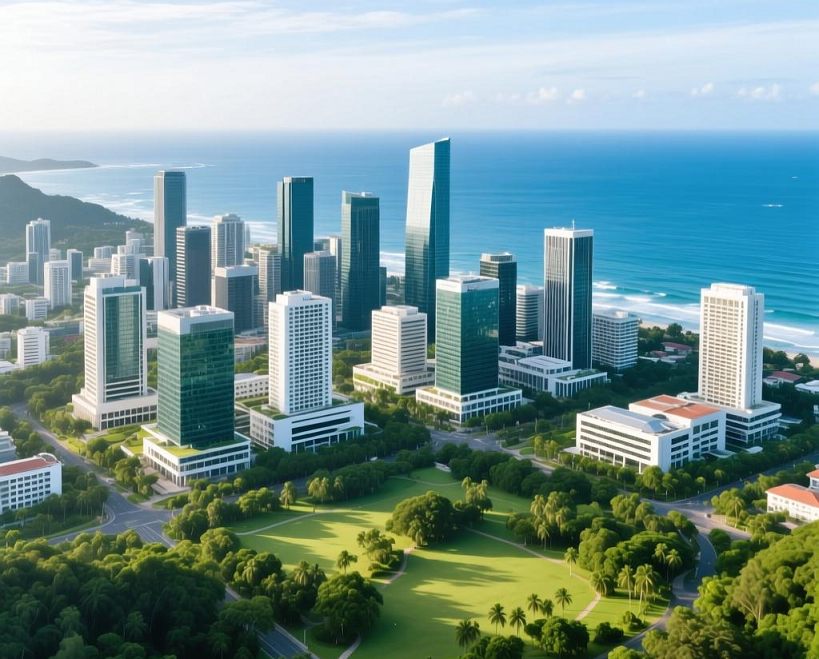 塞舌尔海滩风景